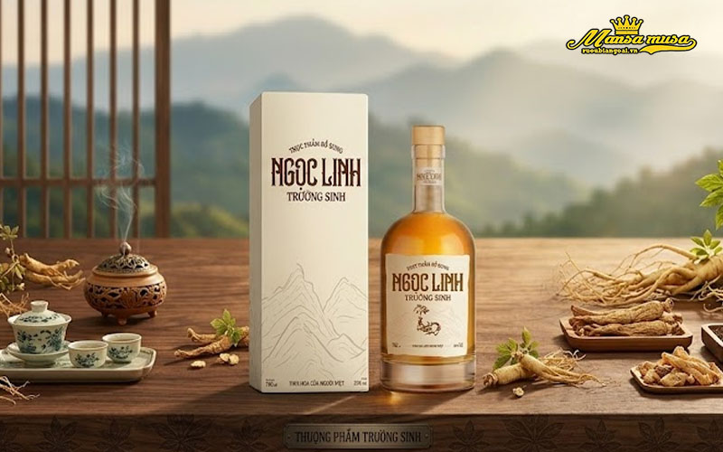 rượu ngọc linh trường sinh white