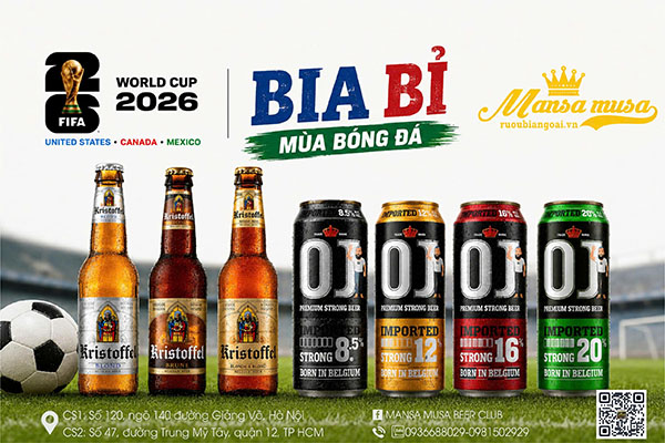 xem bóng đá uống bia gì ngon? top bia nhập khẩu ngon nhất